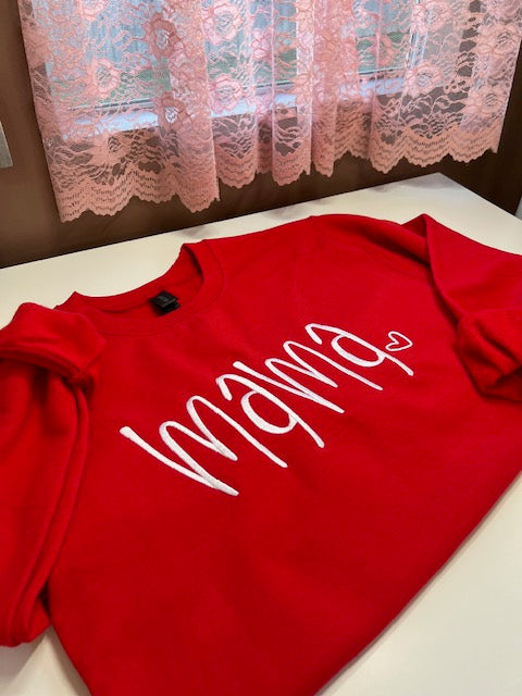 Embroidered MAMA Sweatshirt ❤️