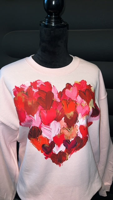 Valentine Day Heart Sweatshirt