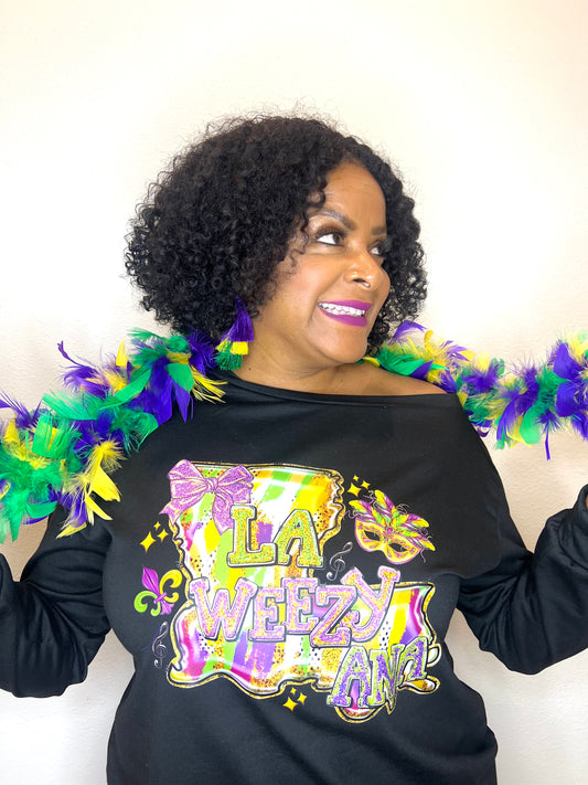 Mardi Gras Off-the-Shoulder