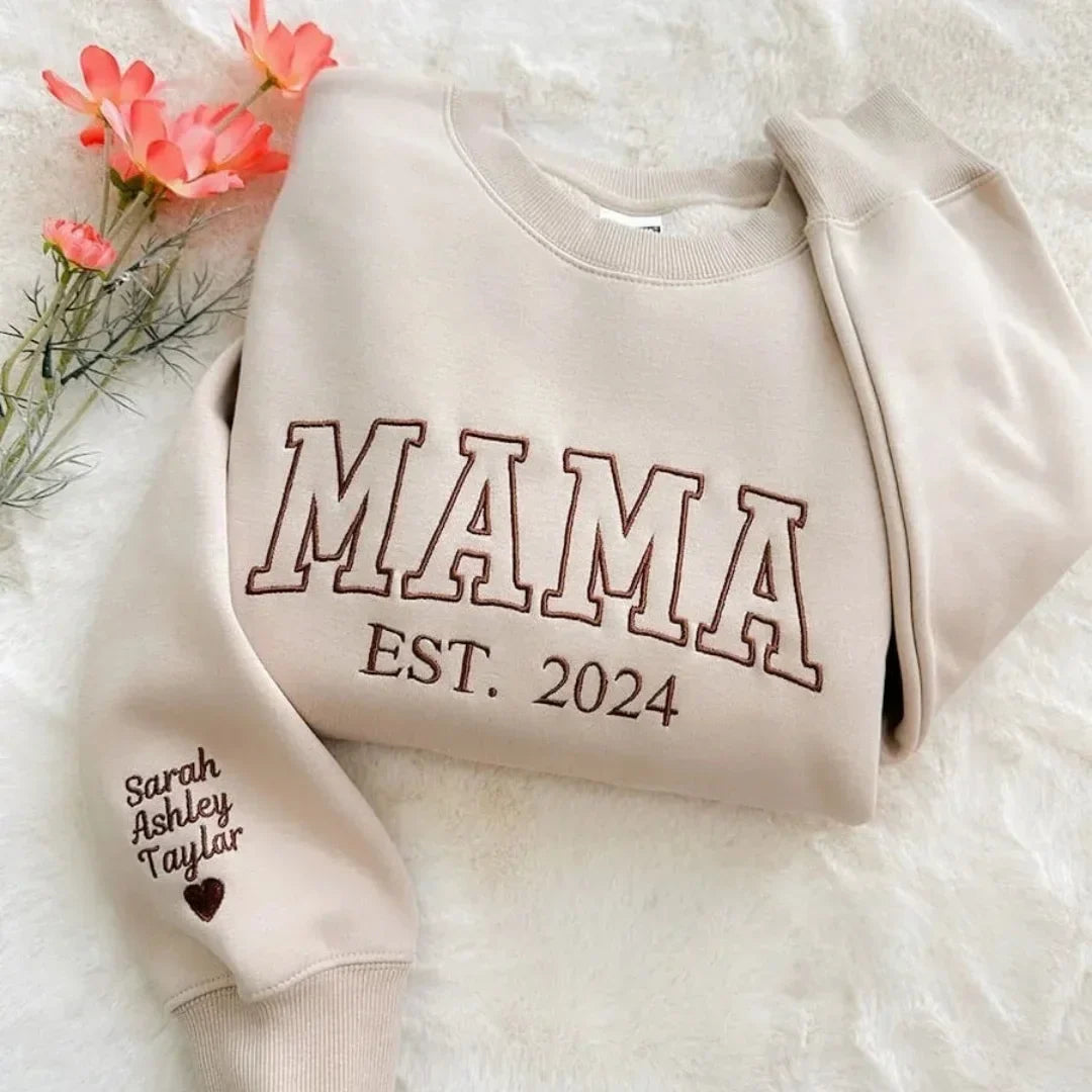 MAMA Embroidered Sweatshirt/Long Sleeve Shirt 🌺💖