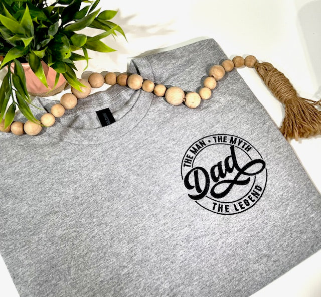 🧵 MAN MYTH LEGEND Embroidered T-Shirt