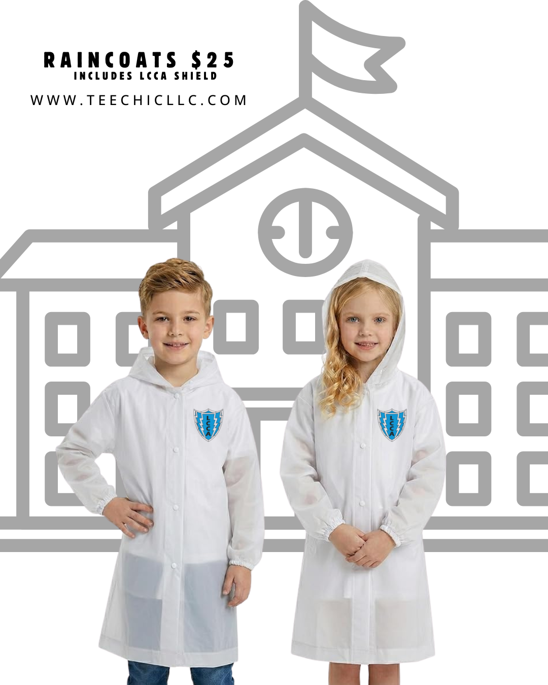 Unisex School Spirit RAINCOAT🌦️