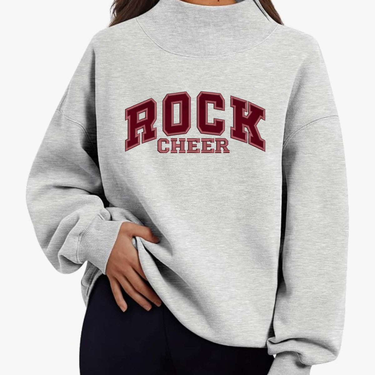 ROCK CHEER Mock Sweatshirt 🏈📣