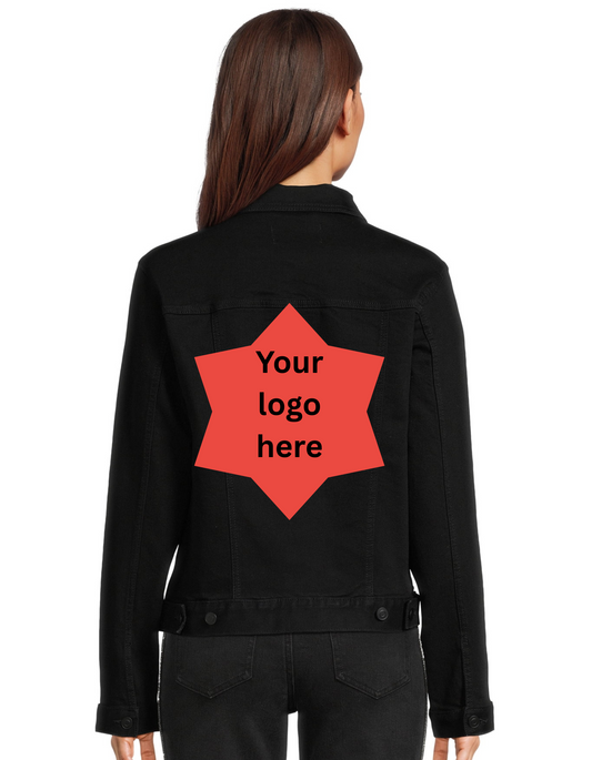 Custom Black Denim Jacket
