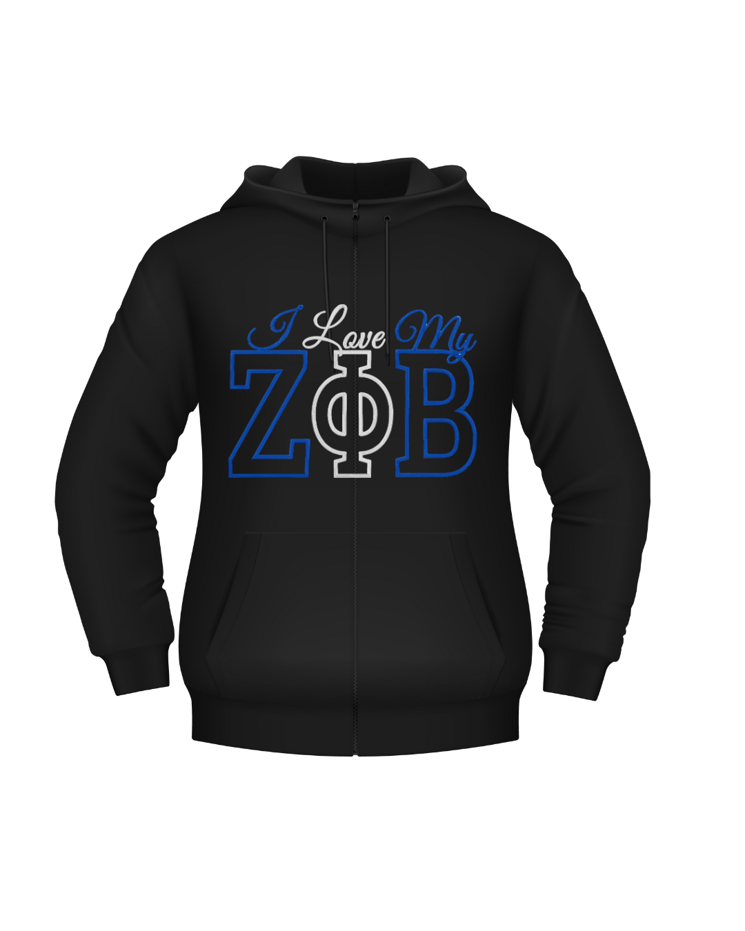 LOVE MY GREEK Embroidery Hoodie