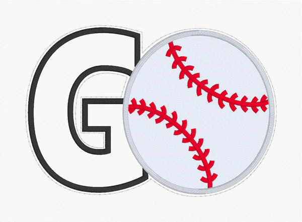 GO📣⚾ Sequin Appliqué T-shirt