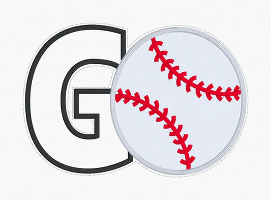 GO📣⚾ Sequin Appliqué T-shirt