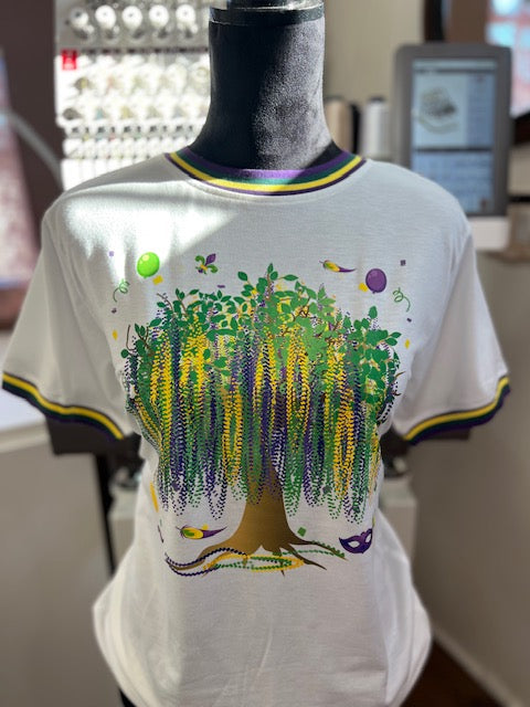 Mardi Gras RINGER TEE 💜💚💛