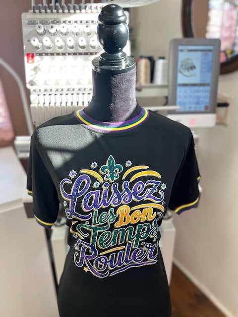 Mardi Gras RINGER TEE 💜💚💛