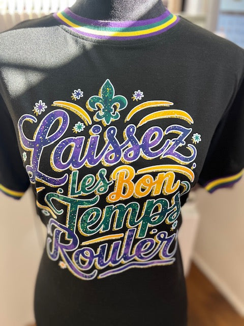 Mardi Gras RINGER TEE 💜💚💛