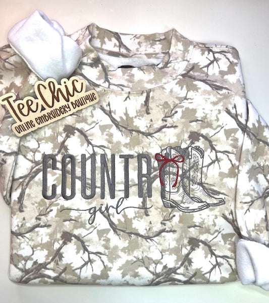 Camo Country Girl Sweatshirt