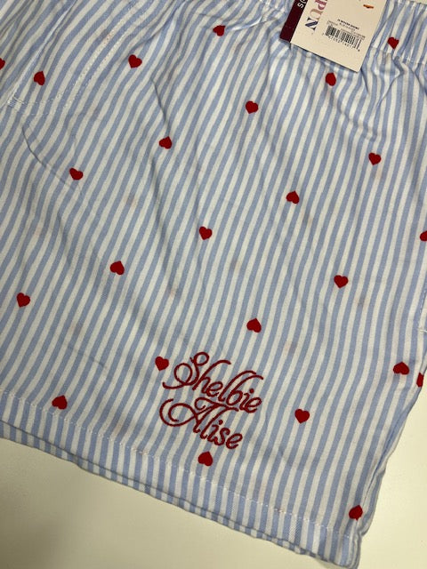Embroidered PJ Boxer Shorts ❤️