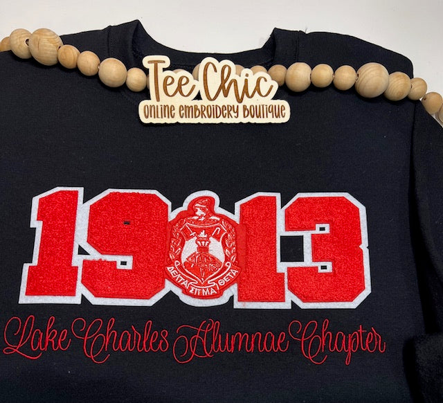 DST 1913 CHAPTER Embroidery Sweatshirt
