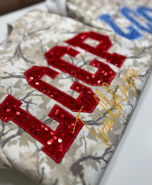 School Spirit Sequin Sweatshirt 🏈📣