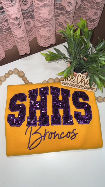 School Spirit Sequin Sweatshirt 🏈📣