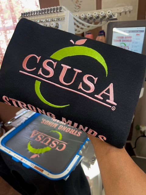 STRONG MINDS, GOOD HEARTS Custom Embroidered SWEATSHIRT