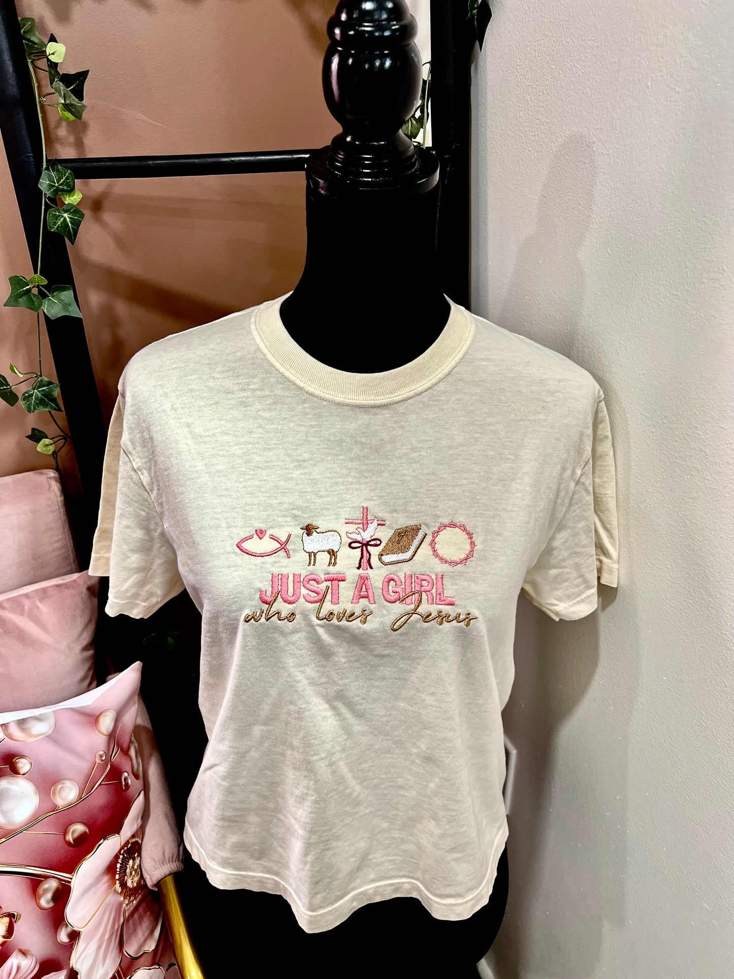 Just A Girl Who Loves Jesus Comfort Colors® T-shirt