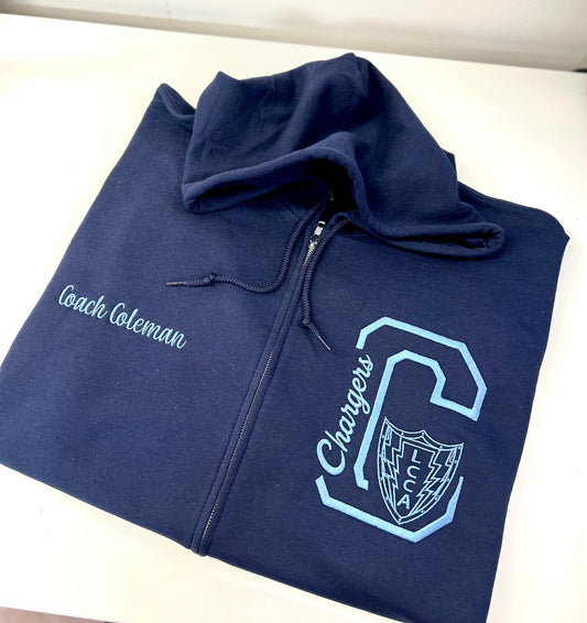 FULL ZIP UP Sweatshirt w/ Hood