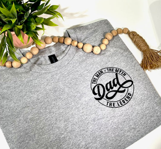 🧵 MAN MYTH LEGEND Embroidered T-Shirt