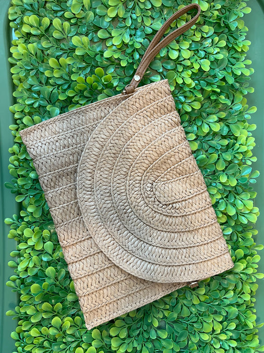 Straw Clutch Bag