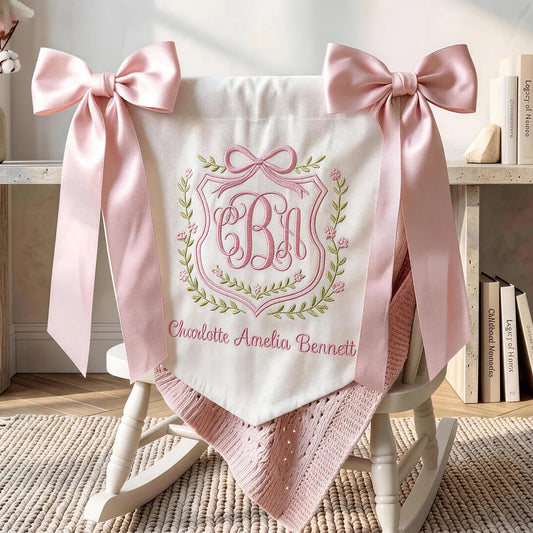 Personalized Baby Banner, Bibs, & Blankets